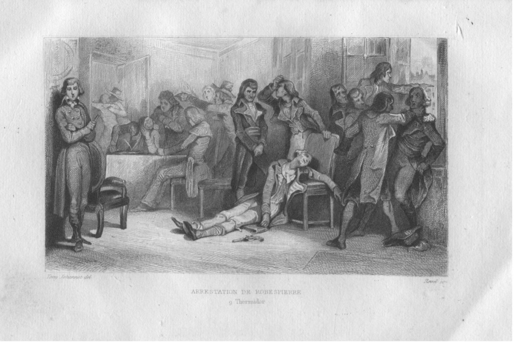18th Century image of a group of people at an event arguing and fighting